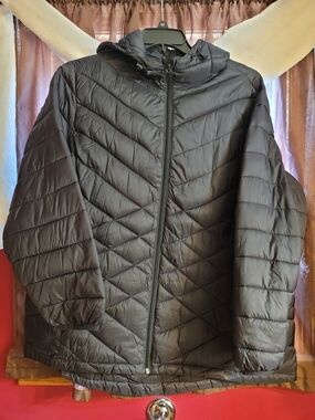 ZeroXposur Black Quilted Puffer Jacket with Hood